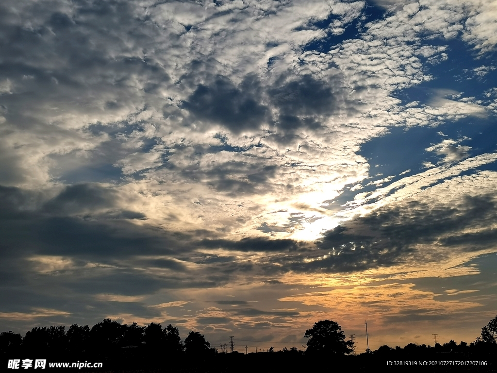 傍晚天空