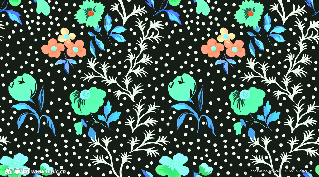 大牌 数码 印花 效果花 原创