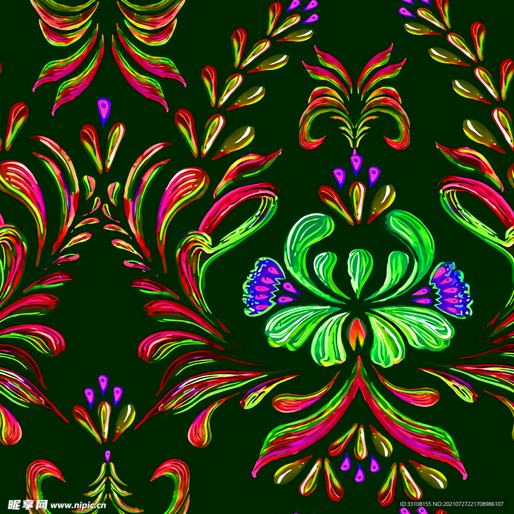 大牌 数码 印花 效果花 原创