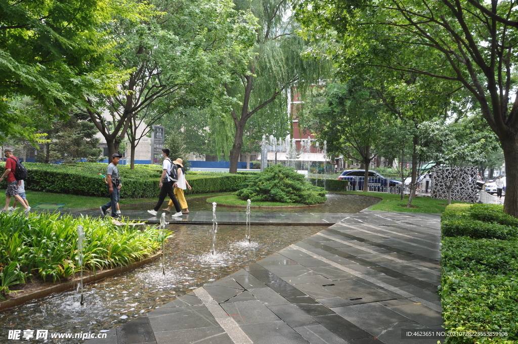 三里屯附近的水景喷泉