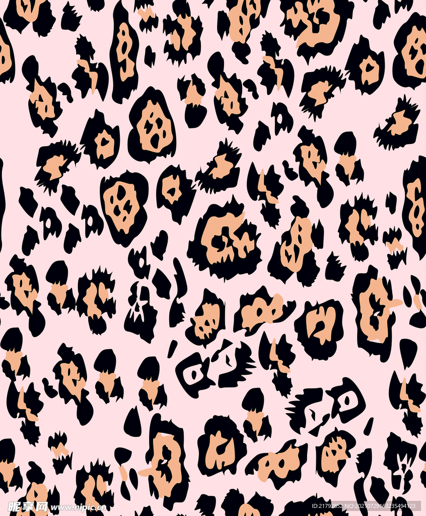 豹纹 数码印花图片