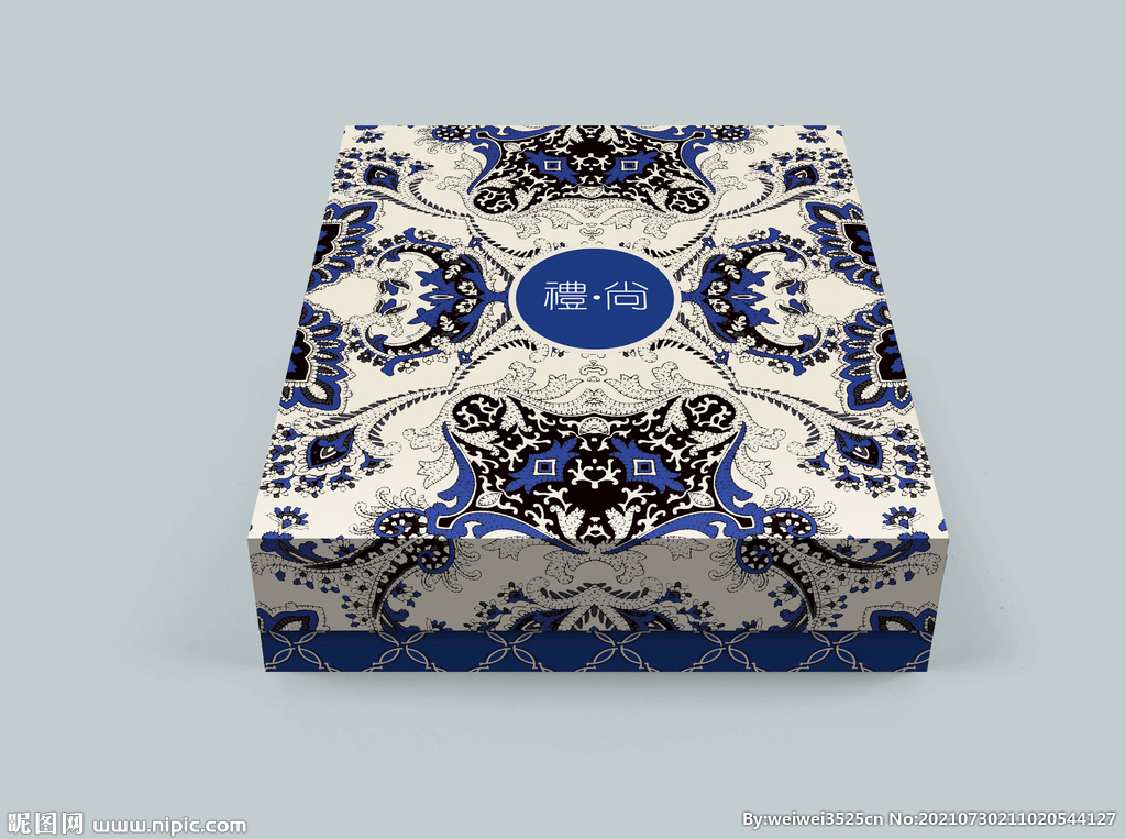 国潮酒包装效果图