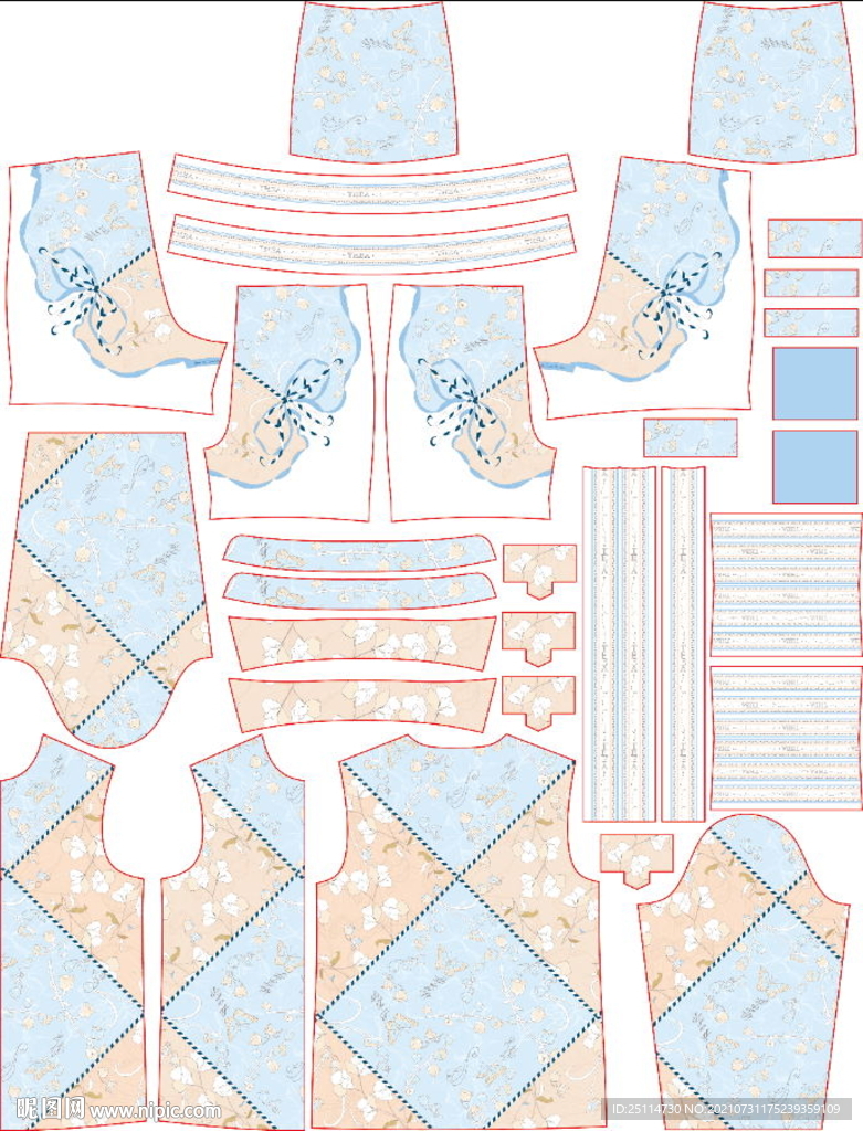 大牌花朵方巾数码印花