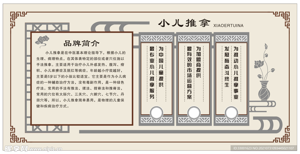 小儿推拿文化展板