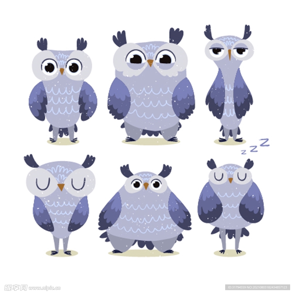 卡通猫头鹰