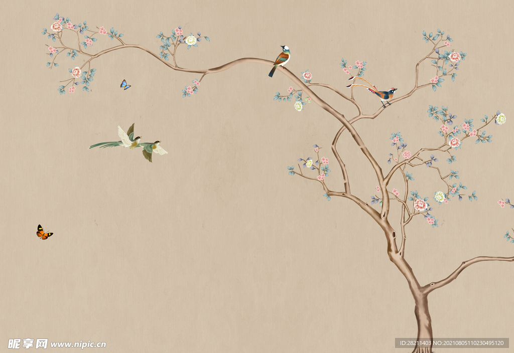 装饰画 花鸟画 新中式 山水 