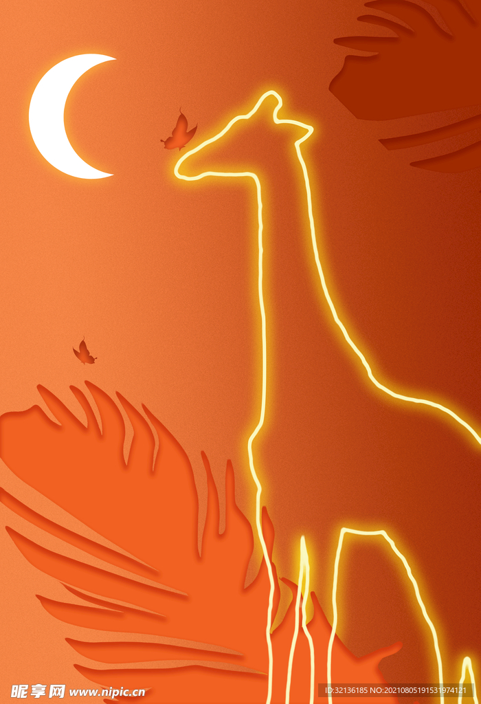 现代动物玄关装饰画