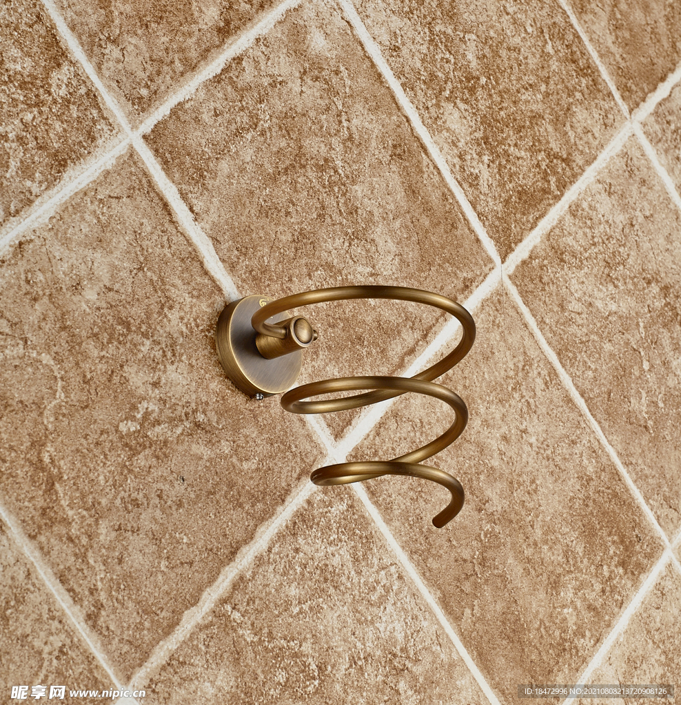 全铜挂件 吹风机架 浴室挂件 