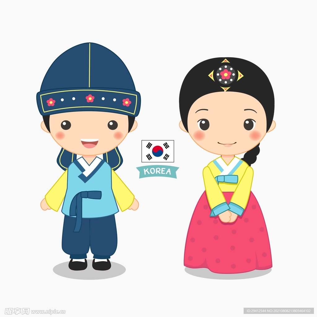 各民族卡通人物