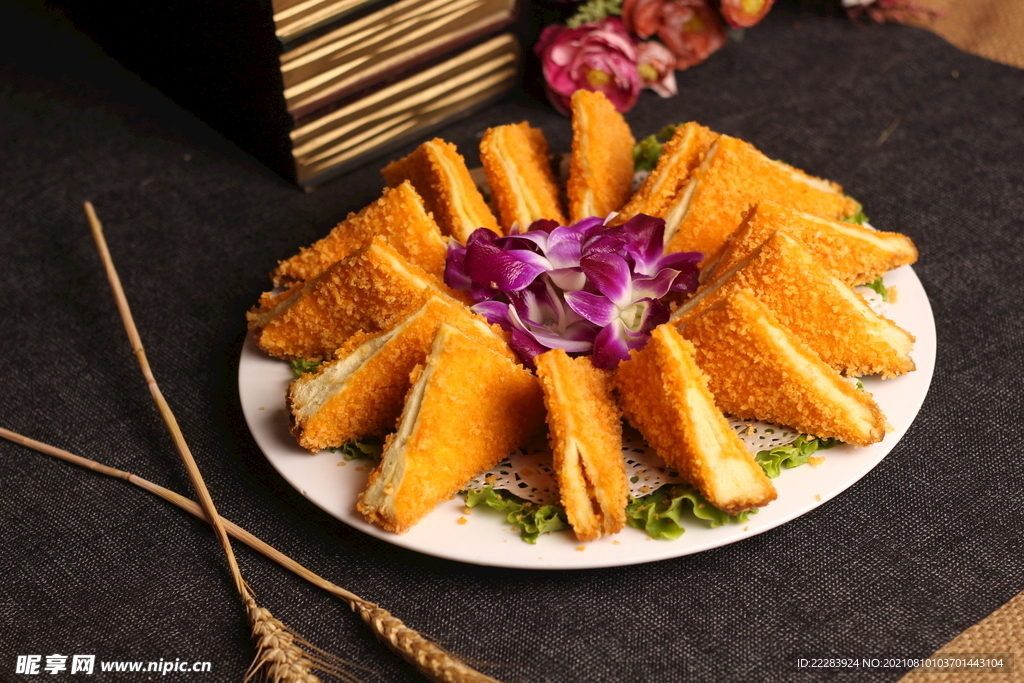 餐厅美食面包夹