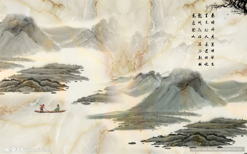 装饰画 花鸟画 新中式 山水 