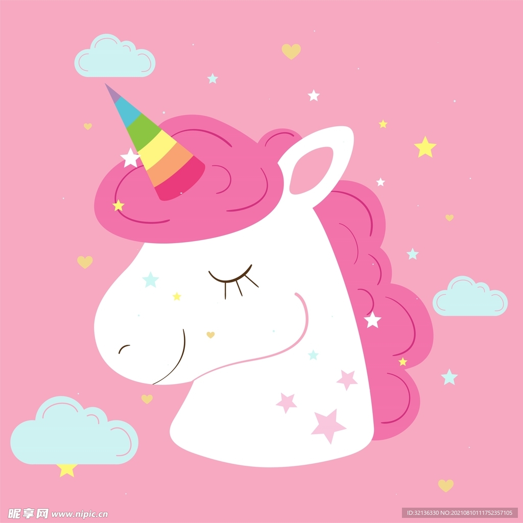 卡通独角兽