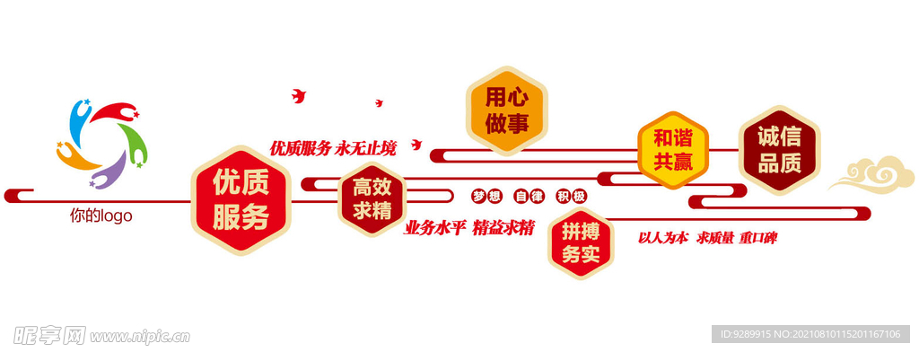 企业文化 立体文化墙