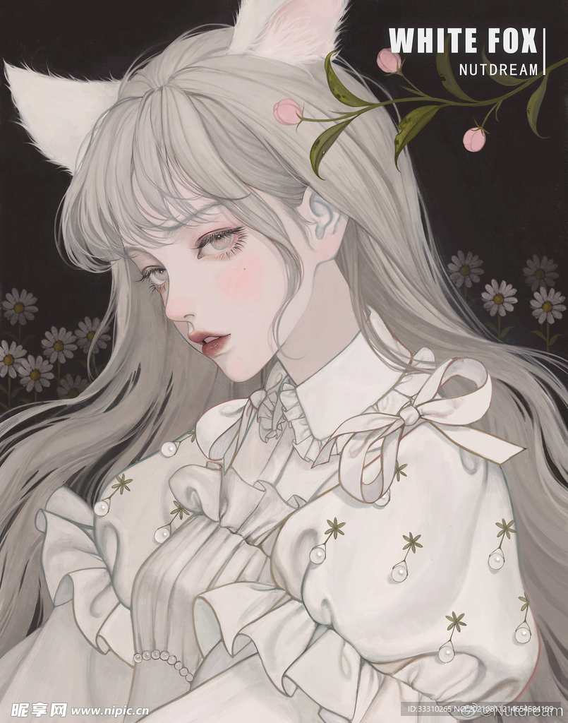 猫女孩头像二次元高冷小姐姐