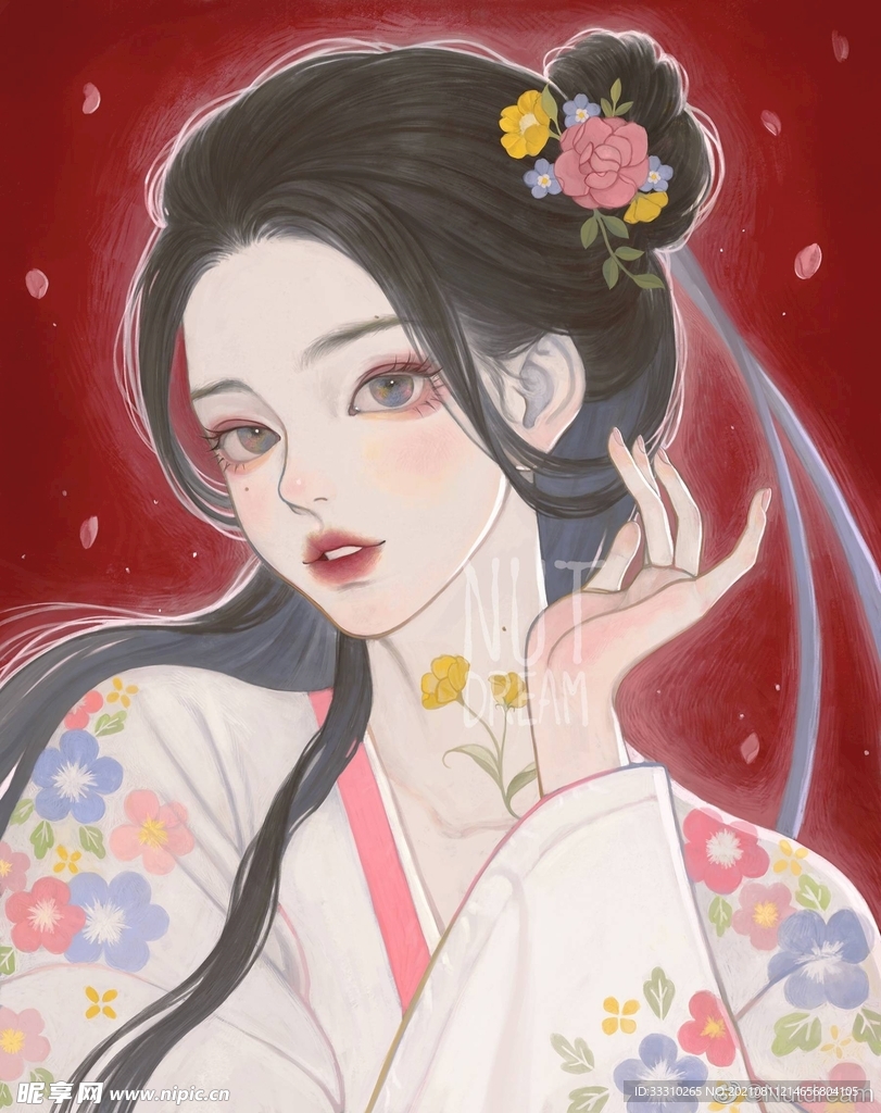 古风少女美人图