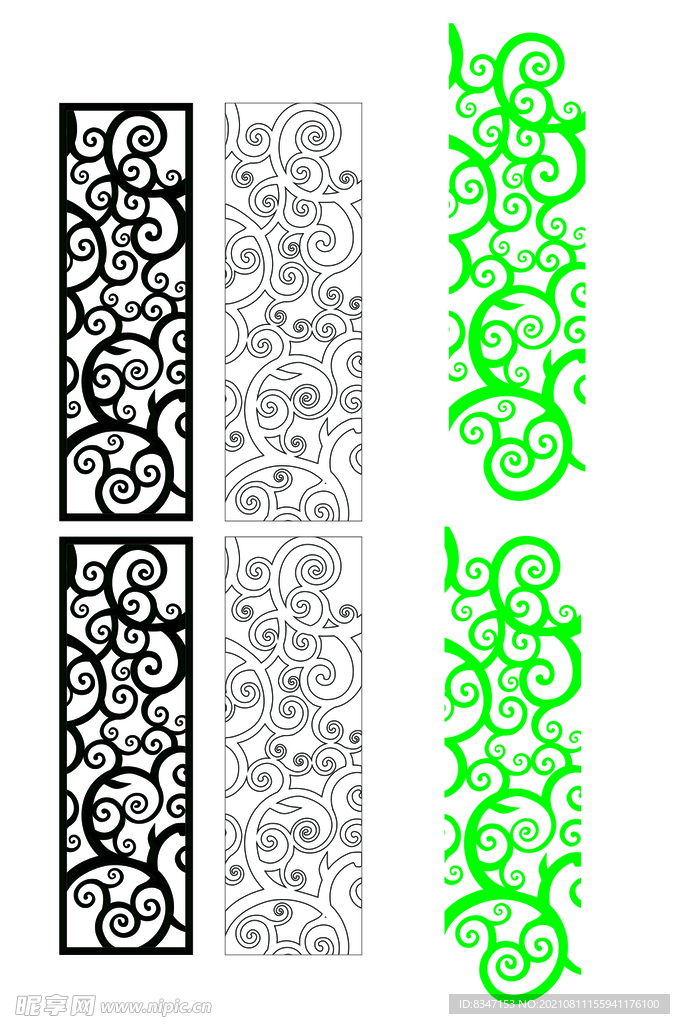 家居隔断 中式花纹 雕花