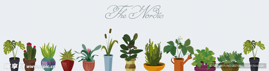 植物盆栽装饰画