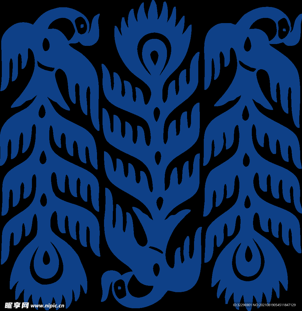 中国风古典青花瓷图案