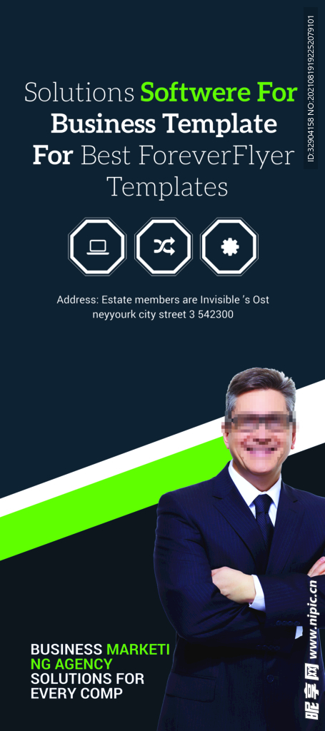 人物宣传易拉宝海报展架