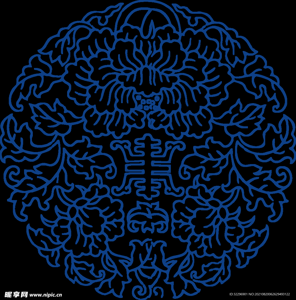 中国风古典青花瓷图案