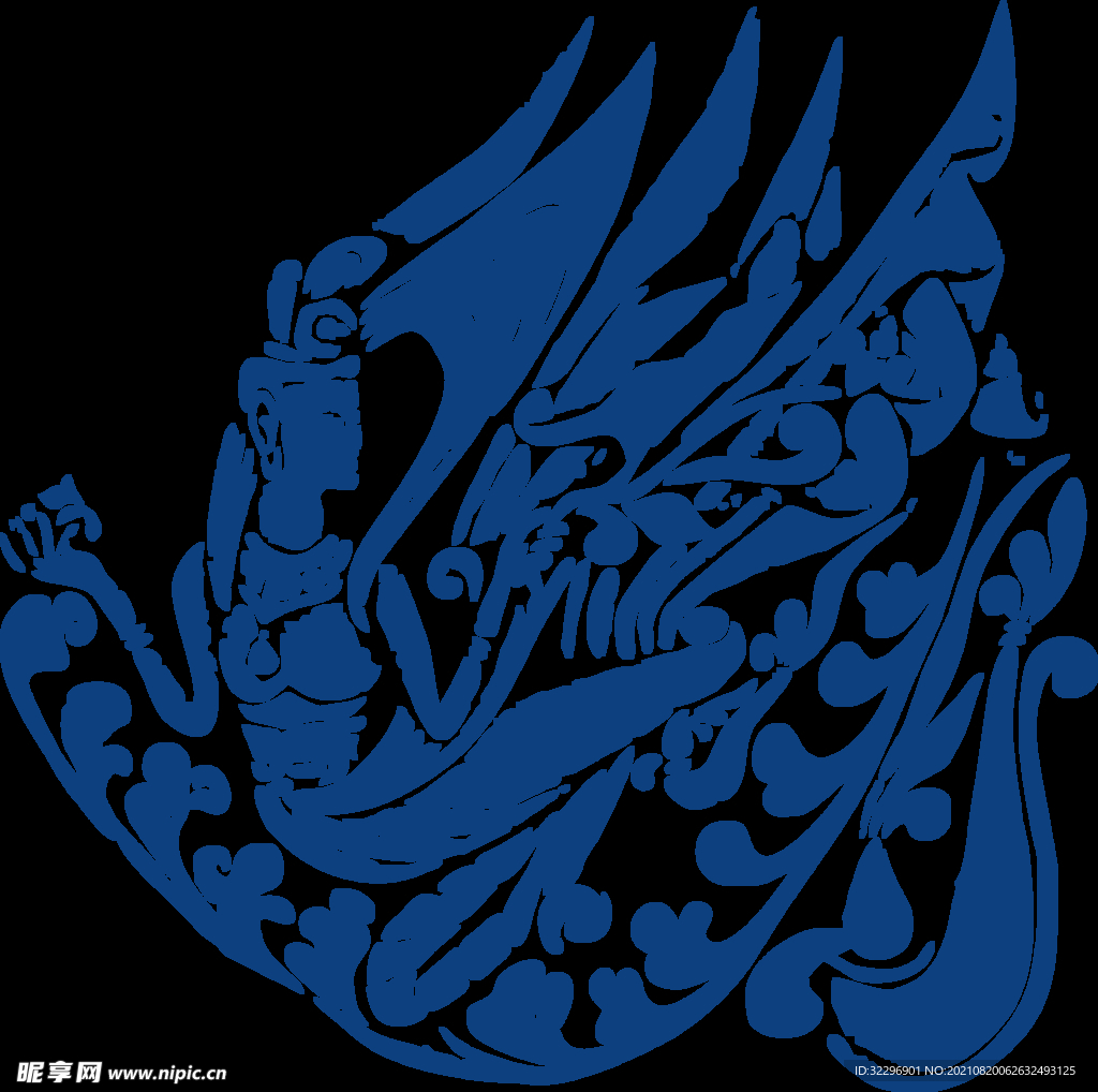 中国风古典青花瓷图案