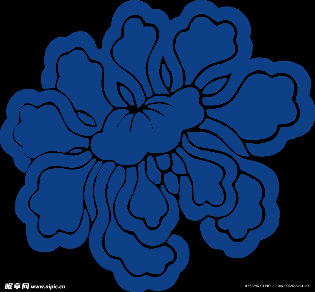 中国风古典青花瓷图案