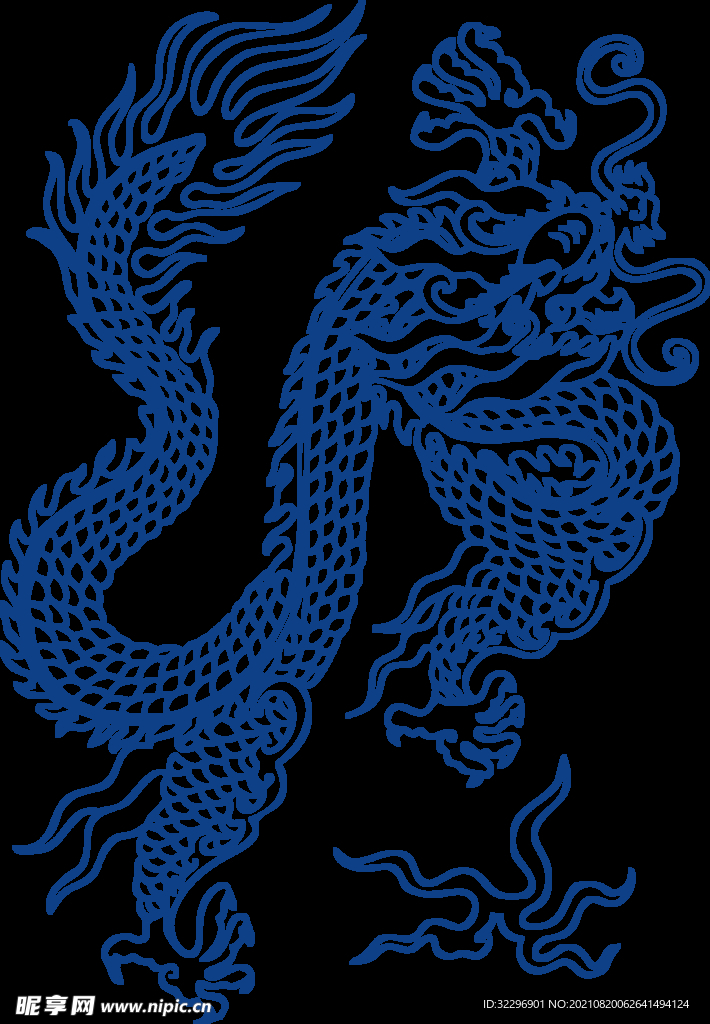 中国风古典青花瓷图案