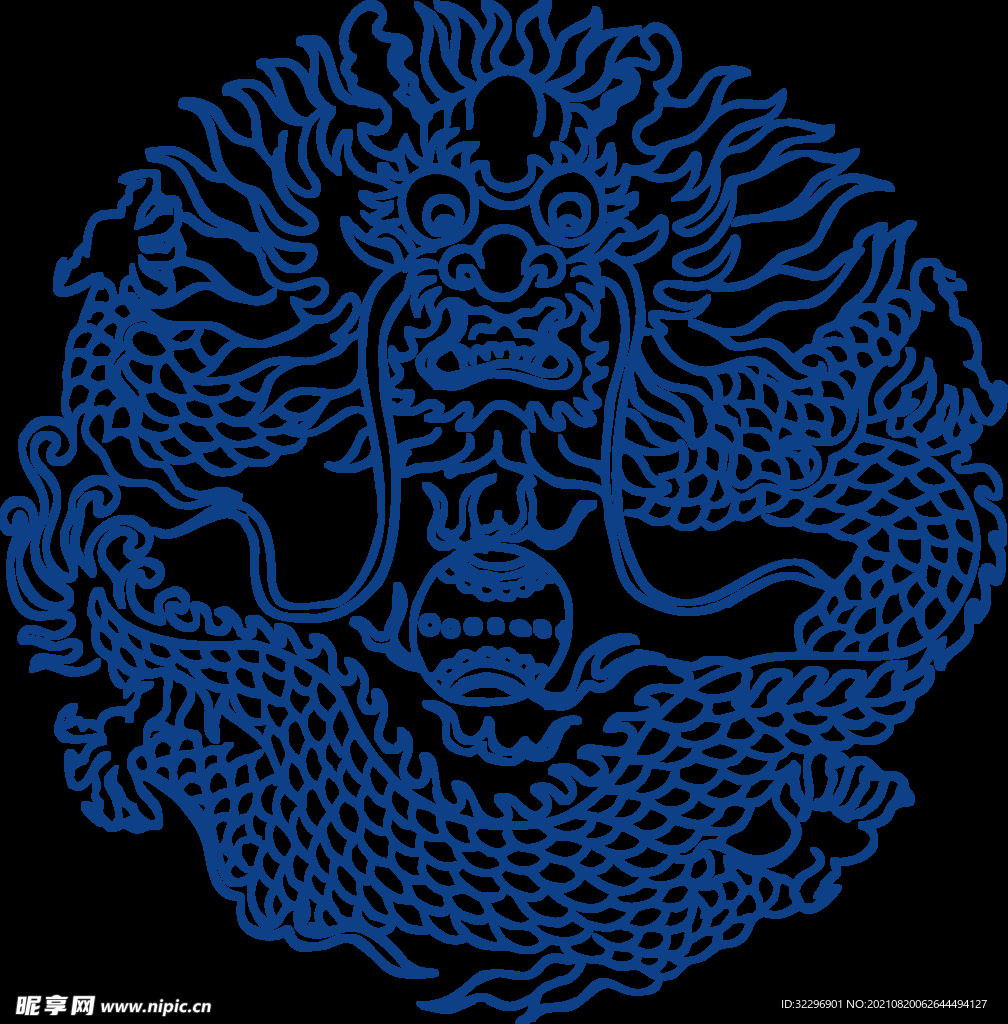 中国风古典青花瓷图案