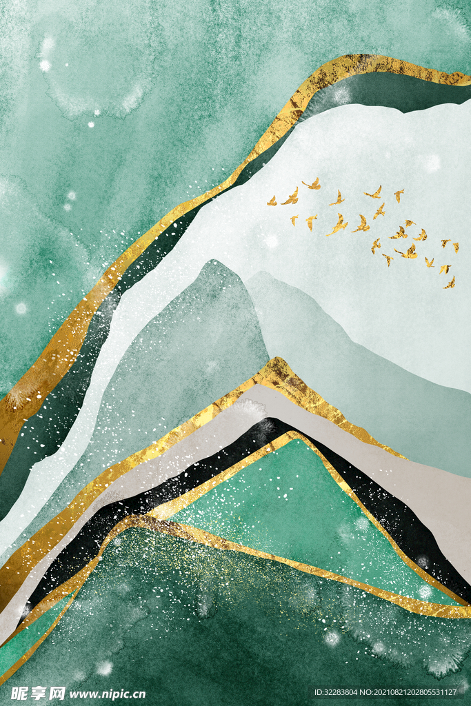 现代抽象画装饰画