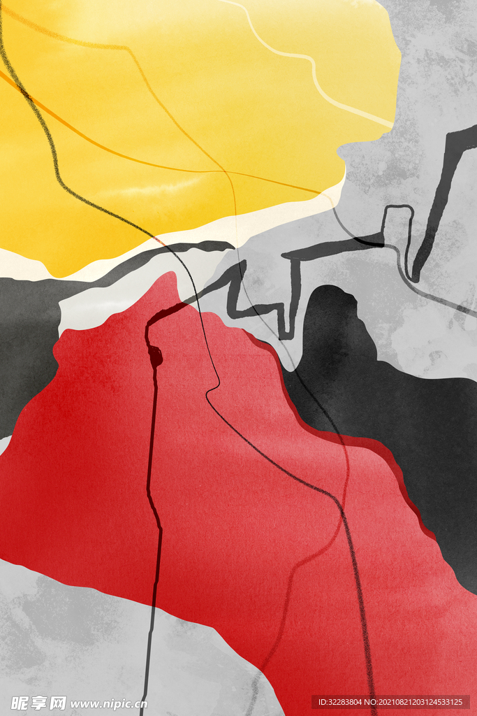 现代抽象画装饰画