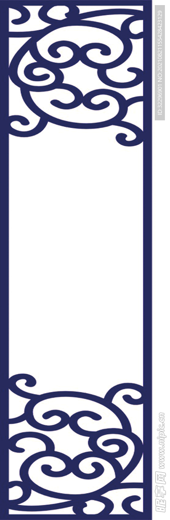  中国风中式窗花图案素材