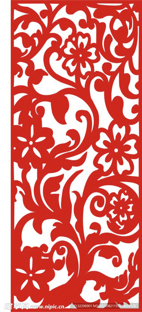  中国风中式窗花图案素材