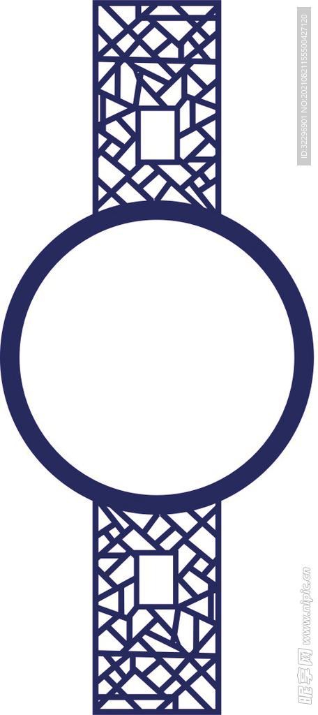  中国风中式窗花图案素材