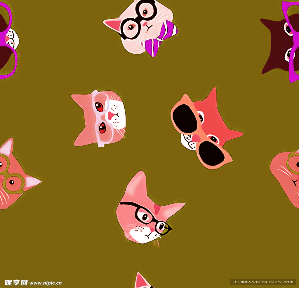 大牌 数码 印花 设计素材 