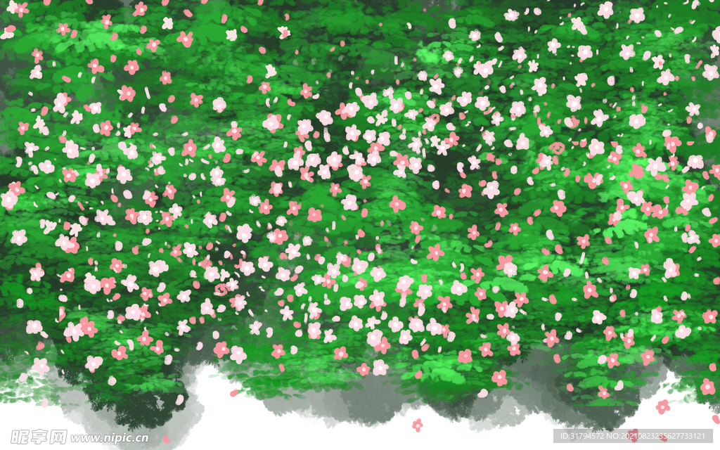 植物花卉背景墙