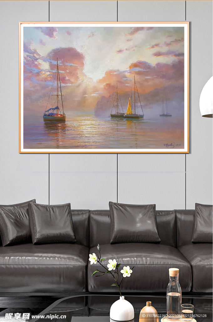 欧式田园风景油画