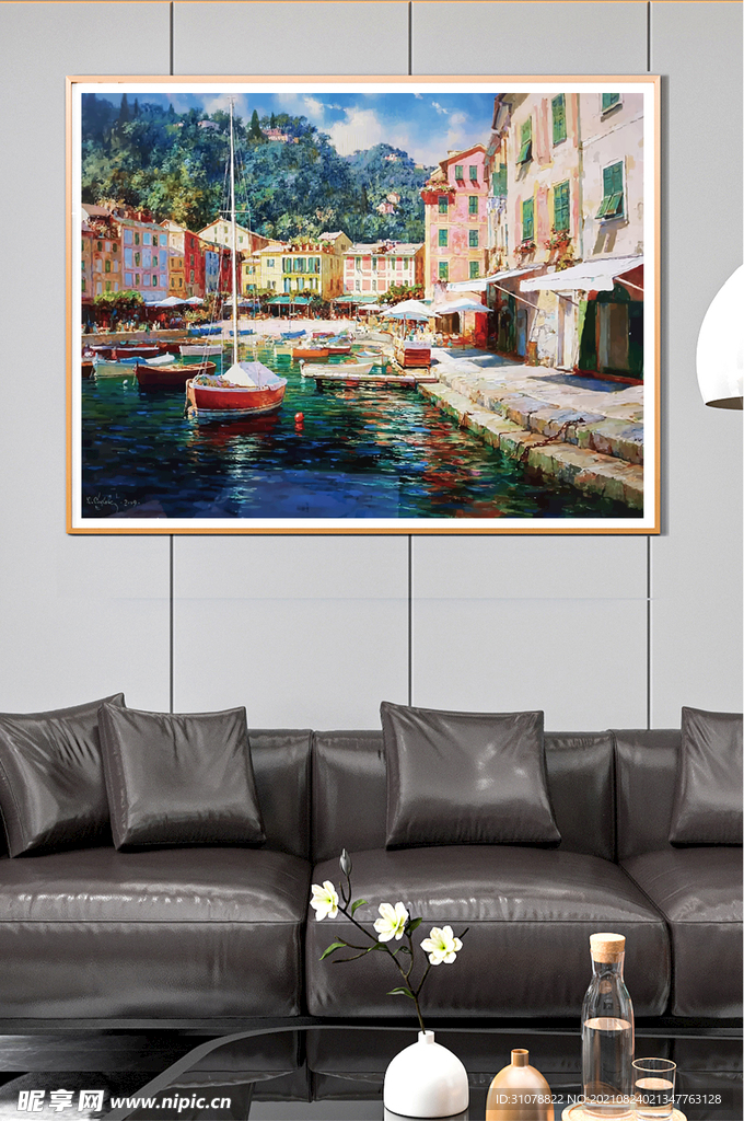 欧式田园风景油画