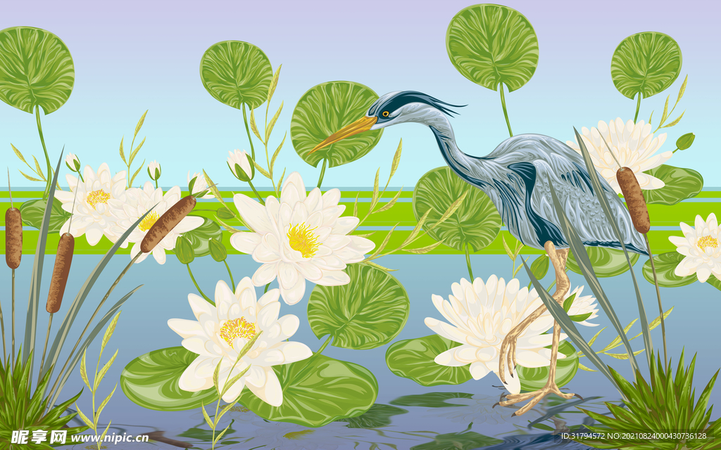 花卉植物背景墙