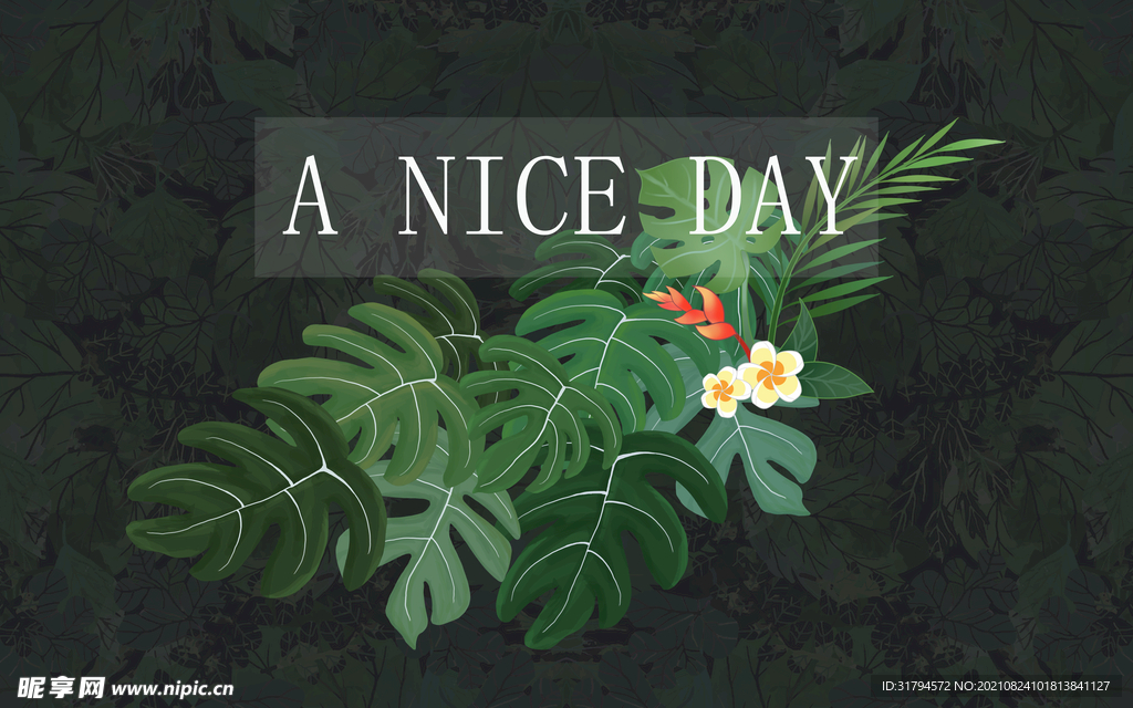 花卉植物背景墙