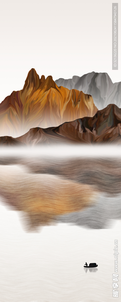 新中式山水装饰画