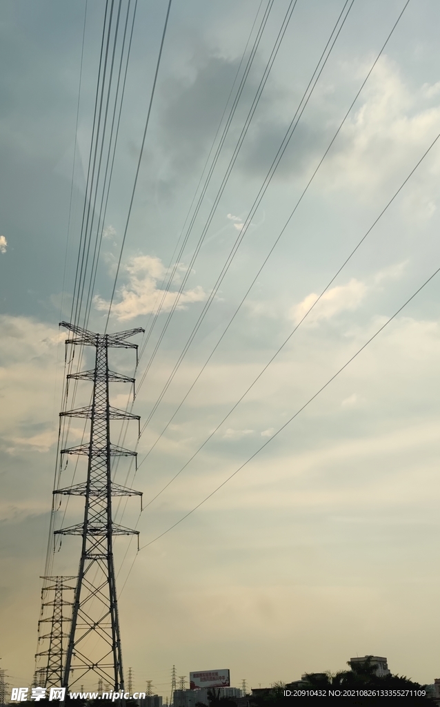 天空电网铁塔