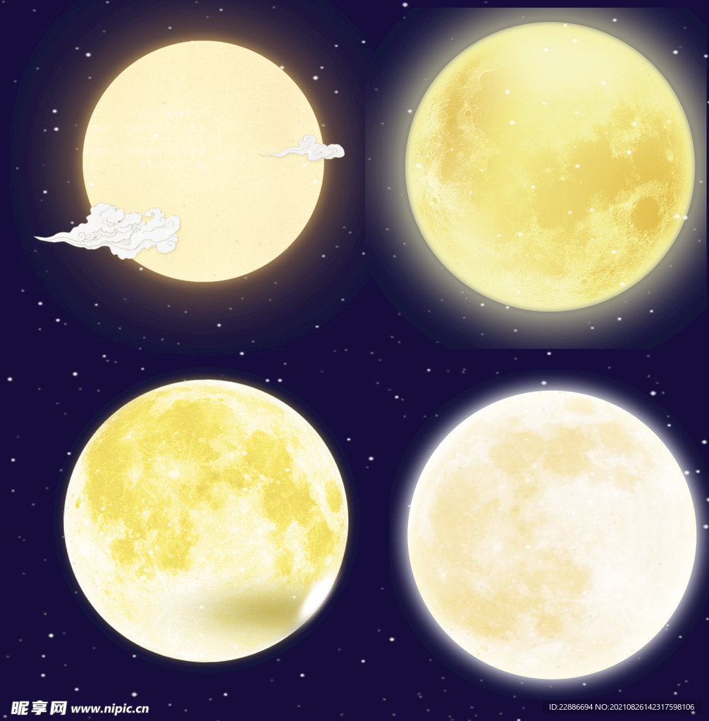 月亮素材