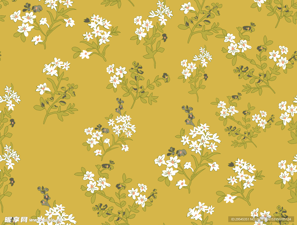 大牌 数码印花 碎花