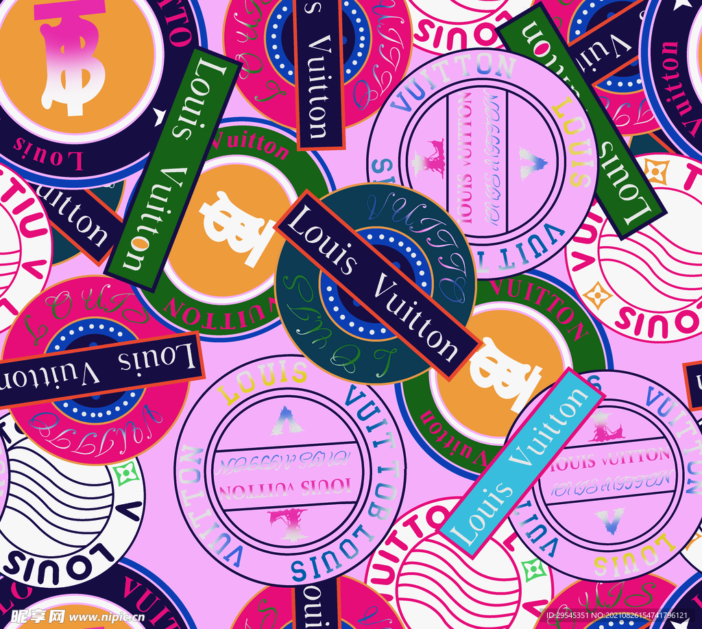 大牌 数码印花圆盘 卡通