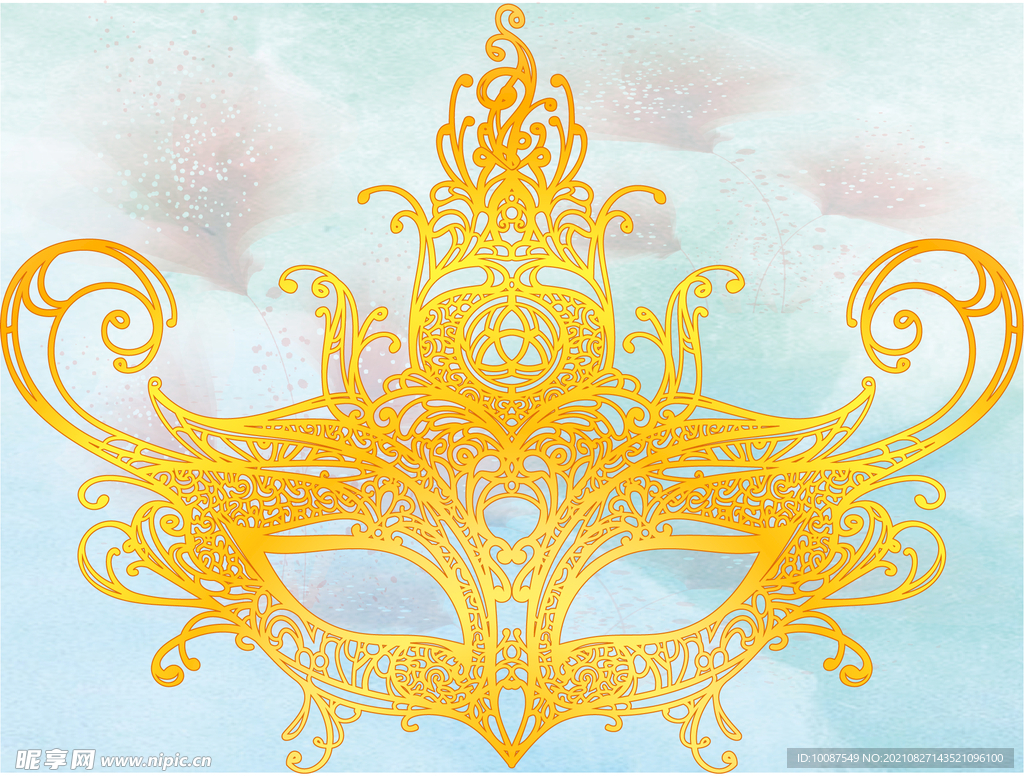 面具 舞蹈 花纹