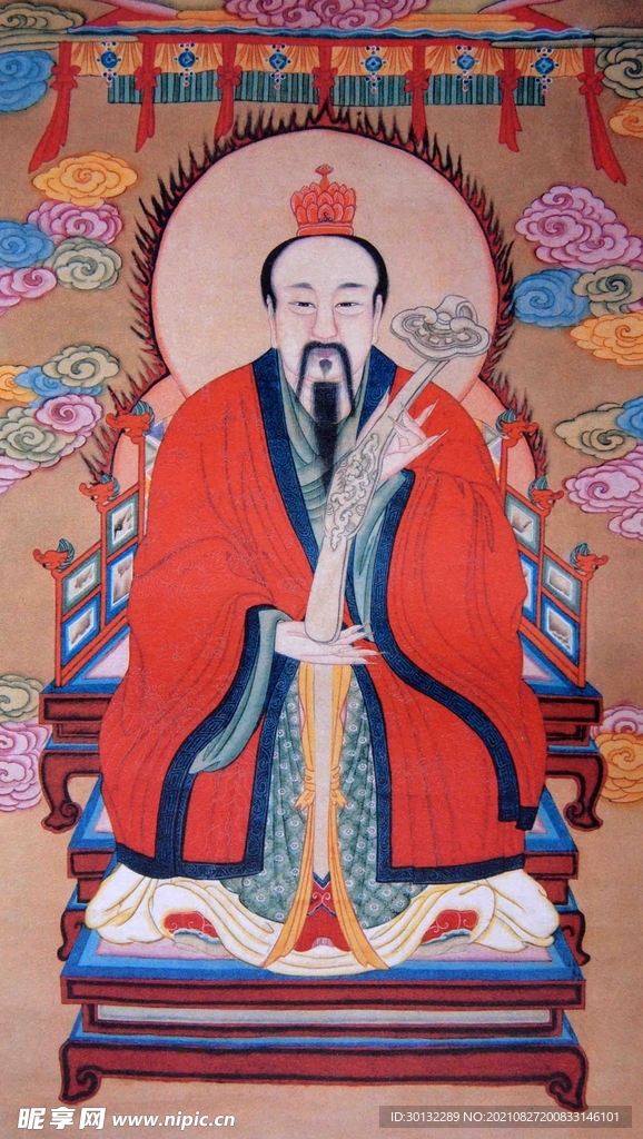 灵宝天尊彩图