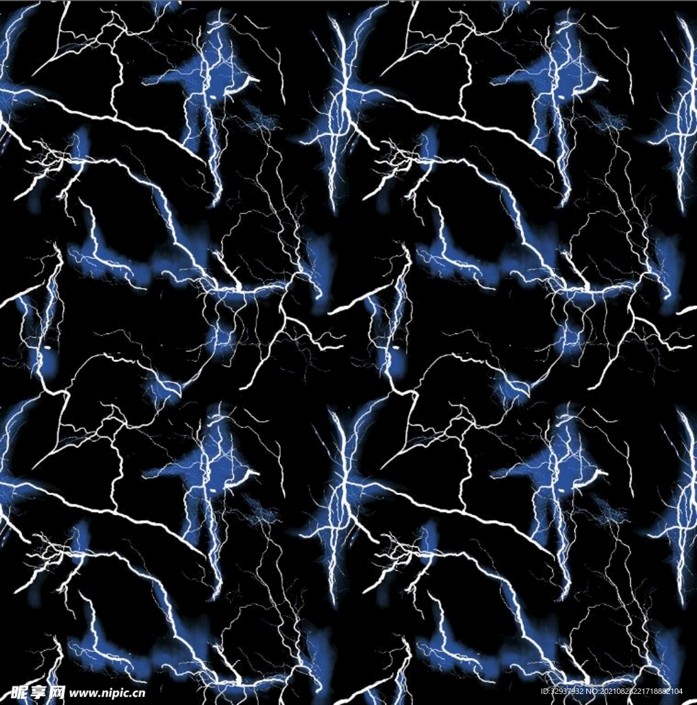 闪电线条数码印花