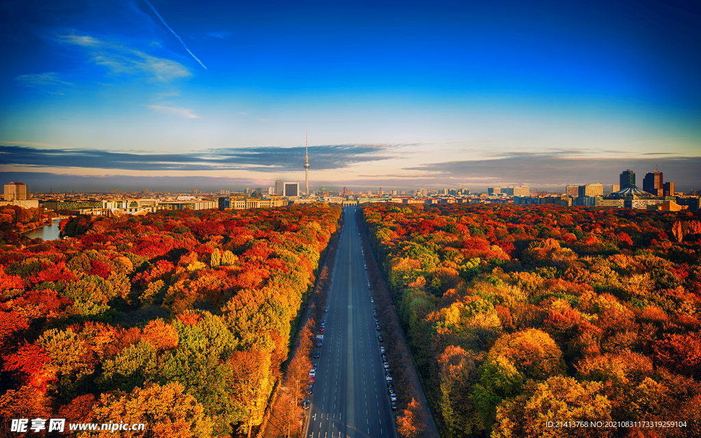 道路马路风景 