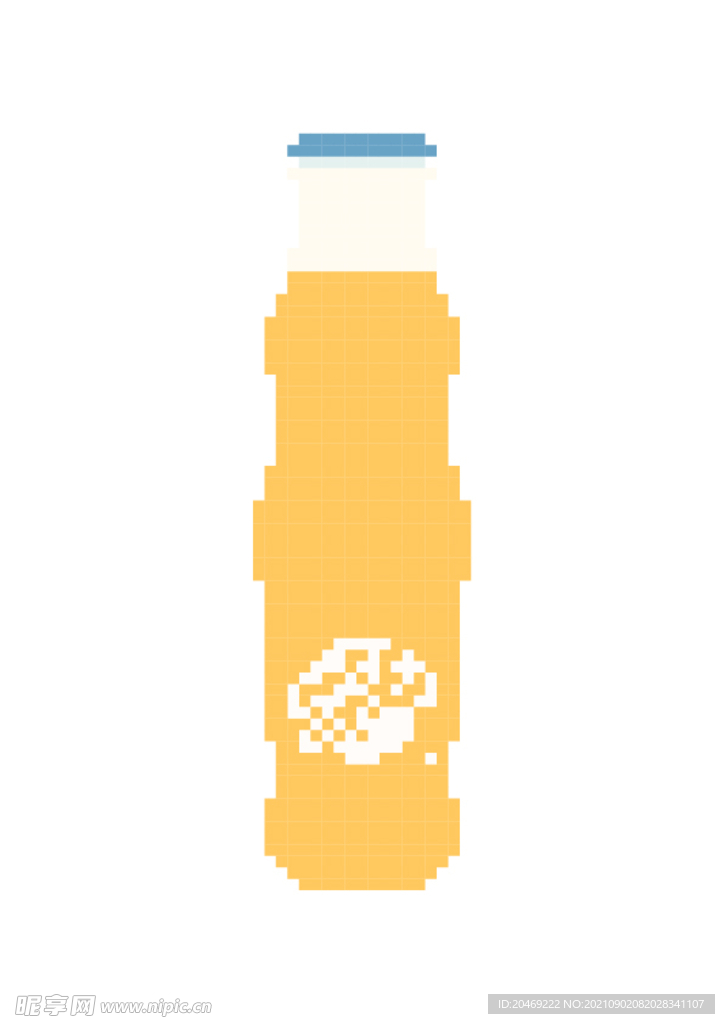 像素插画素材芬达