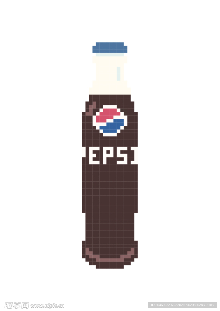 像素插画素材可乐